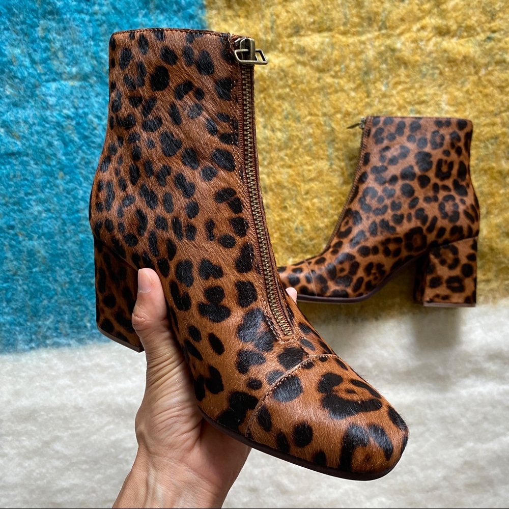 Madewell | NIB! The Amalia Zip Boot Leopard - Picture 5 of 11